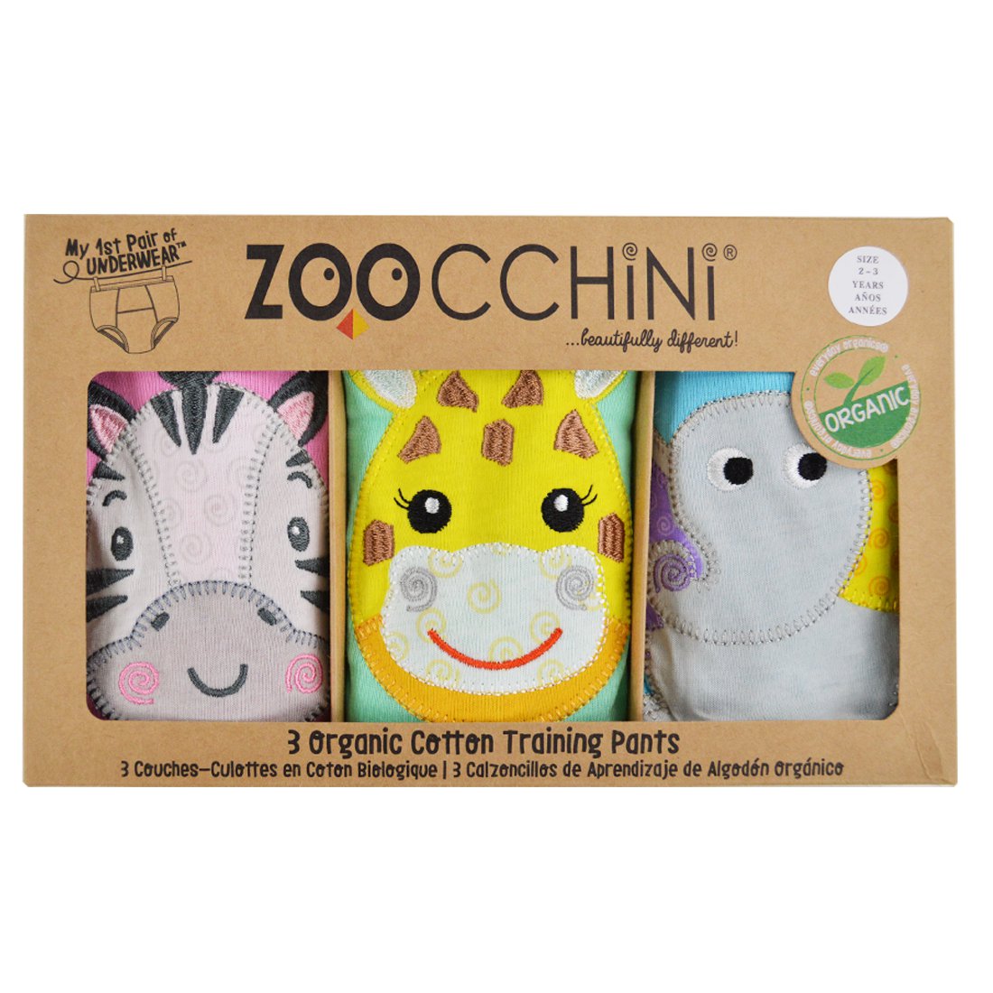 Zoocchini oefenbroekjes dziewczynka Zoo Friends 2-3 lata