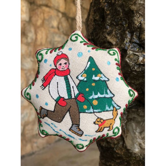 Christmas Star "Children on ice skating"