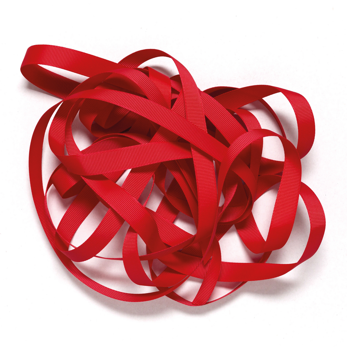 Rood cadeaulint, gemakkelijk te strikken rood lint, 16 mm x 5 m rood grosgrain lint voor het inpakken van geschenken