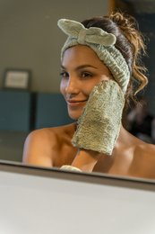 Dobbelt -sidet magisk makeup remover handske - salvie
