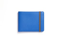 Cartera minimalista celeste