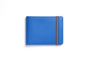Hellblaue minimalistische Geldbörse