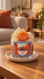 LAVURI Spicy Pumpkin CUP – Handmade Soy Dessert Candle
