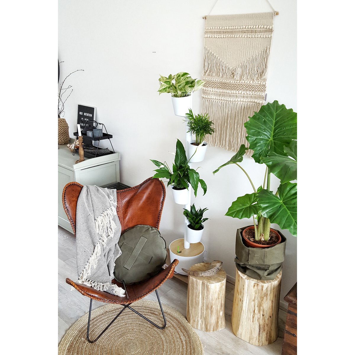 Jardinera Vertical Auto-riego 4 macetas