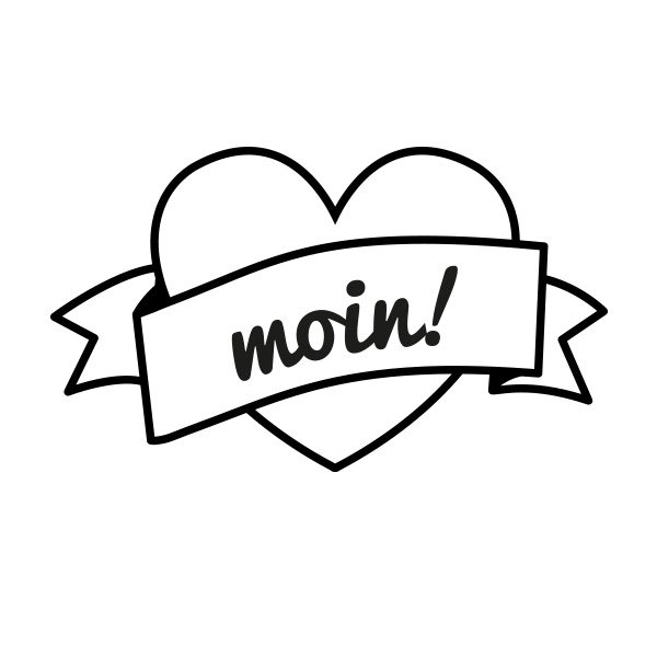 City Love® | Adesivo per auto Amburgo “Moin!”