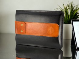 Tablet-Hülle, Tablet-Hülle, aus Rindsleder