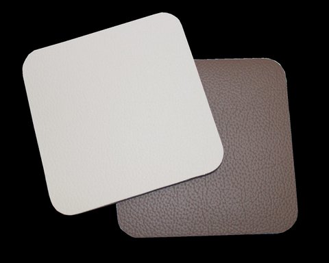 Lunar onderzetters Mocca/White | 10 x 10 cm