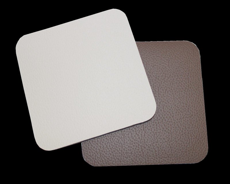 Lunar onderzetters Mocca/White | 10 x 10 cm