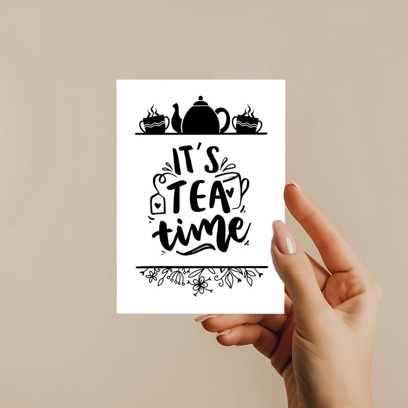 Carte-cadeau de thé unique, le thé rend meilleur A6