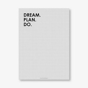 Notizblock - Traum. Planen. Do - A5-Format