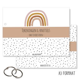 Lot de rangement XXL | dessins et artisanat | rose | Format A3