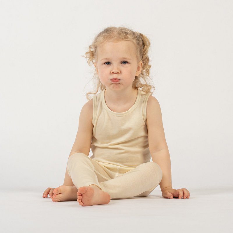 Kids Merino 160 sans manches 160 g/m² Naturel