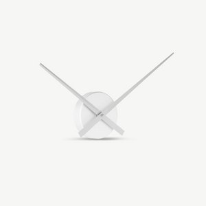 Serena Stripped Wall Clock, Silver, Small