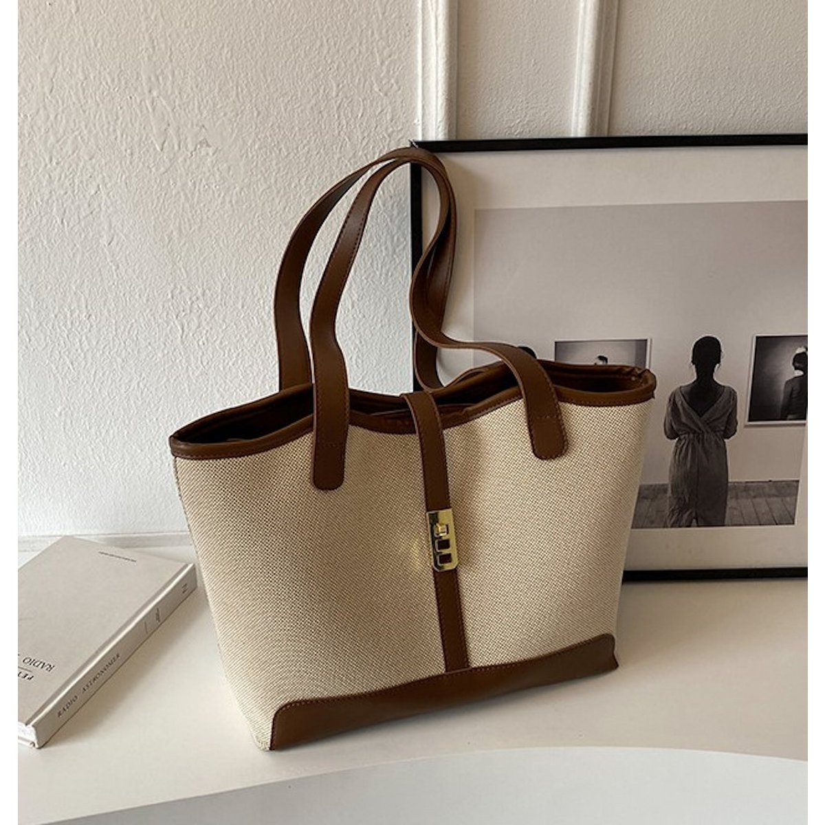 AnBeck 'Be classy' canvas shoulder bag