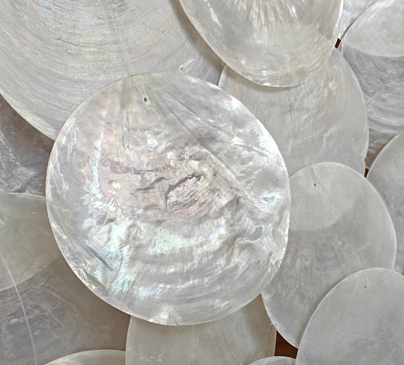 Capiz shell pendant Large