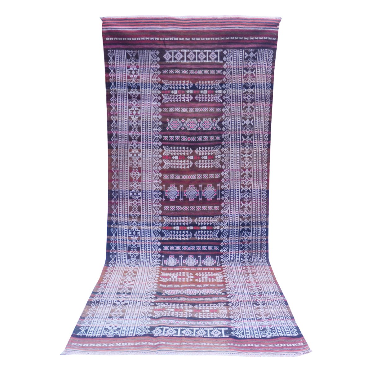 Baluch Soumak koper roest vintage vloerkleed