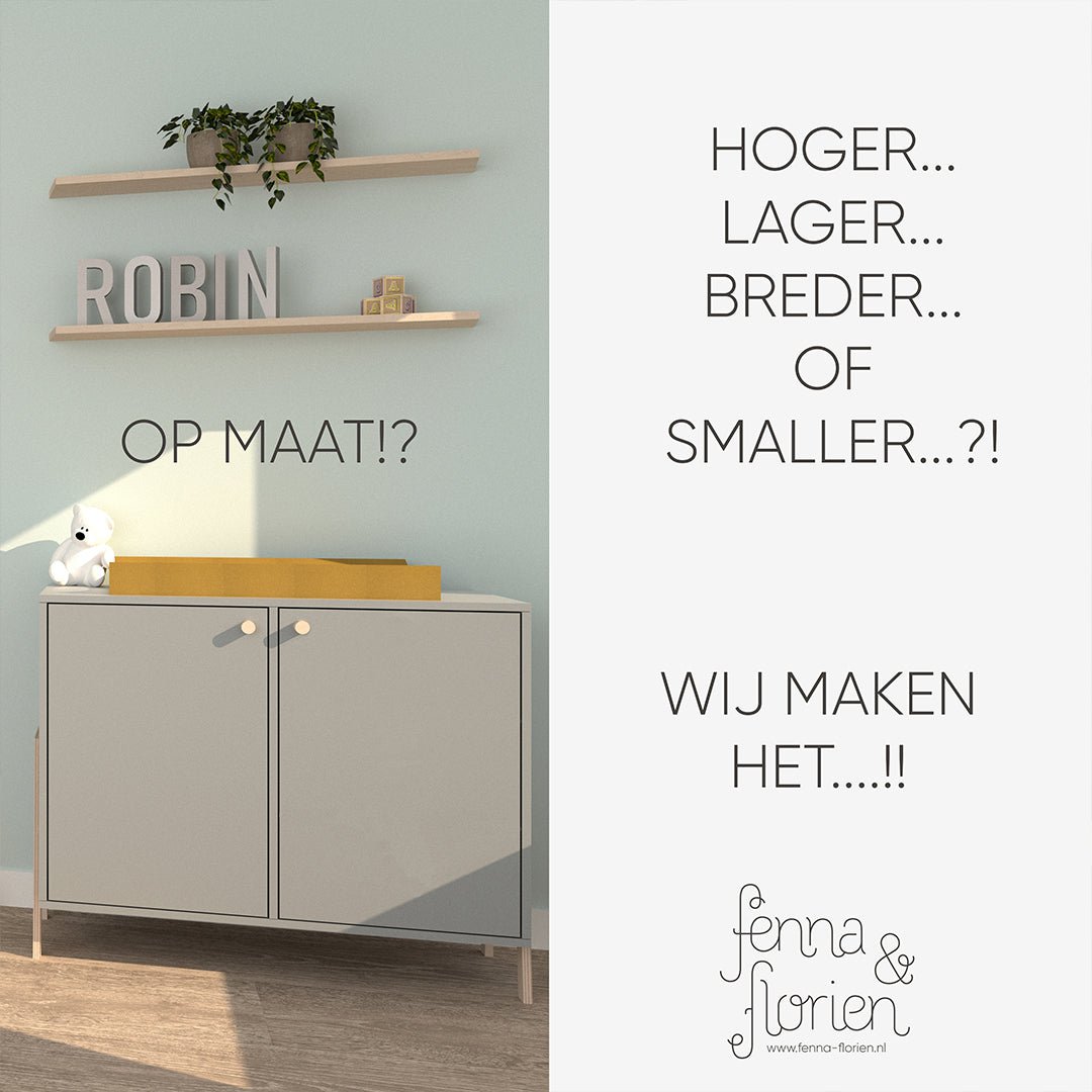 Commode Polly Basic met deurtjes - Groen