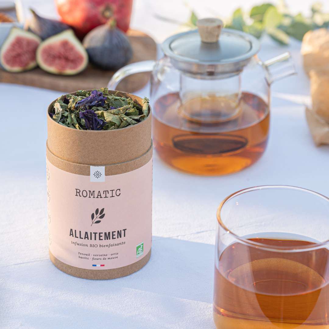 Biologische BORSTVOEDING-infusie 30g - venkel - verbena - brandnetel - basilicum - kaasjeskruidbloemen