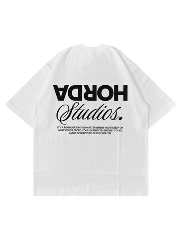 T-Shirt Reverse 100 % Baumwolle, Übergröße, hergestellt in Italien