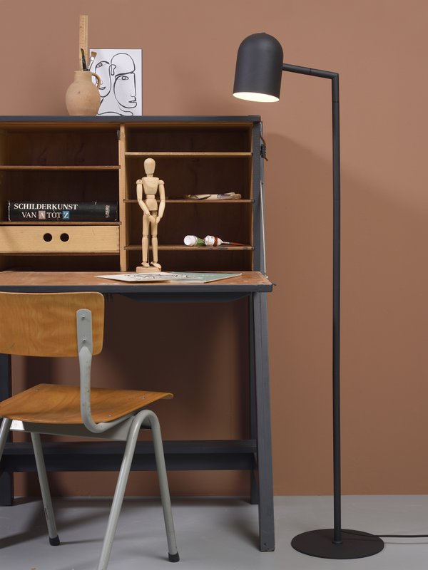 Vloerlamp ijzer Marseille zwart