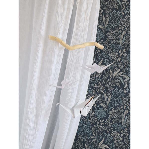 “White” Origami Nursery Mobile