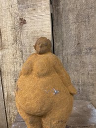 Støbejern stående kvinde, 16x11x24cm, 3kg