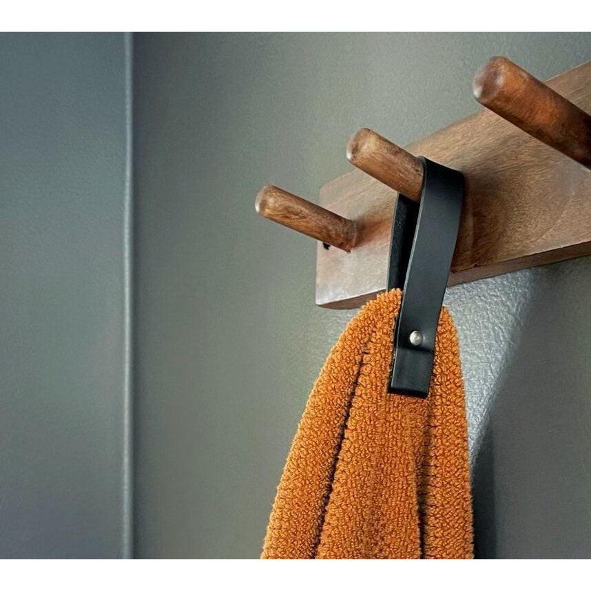 Magnetyczny wieszak na ręczniki 1-szt. Duży, czarny