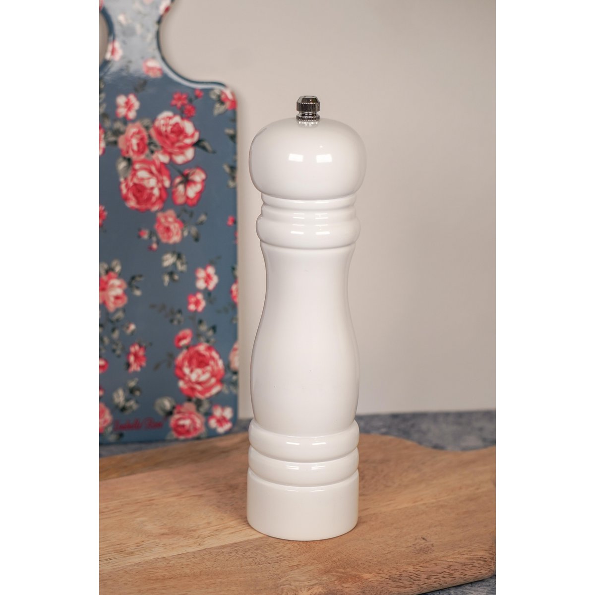 Salt & pepper grinder 21,5 cm in white color Isabelle Rose