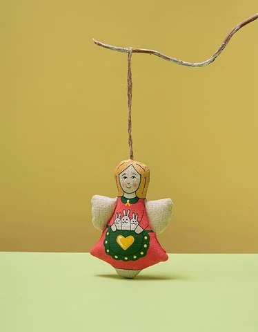 Engel mit Hasen