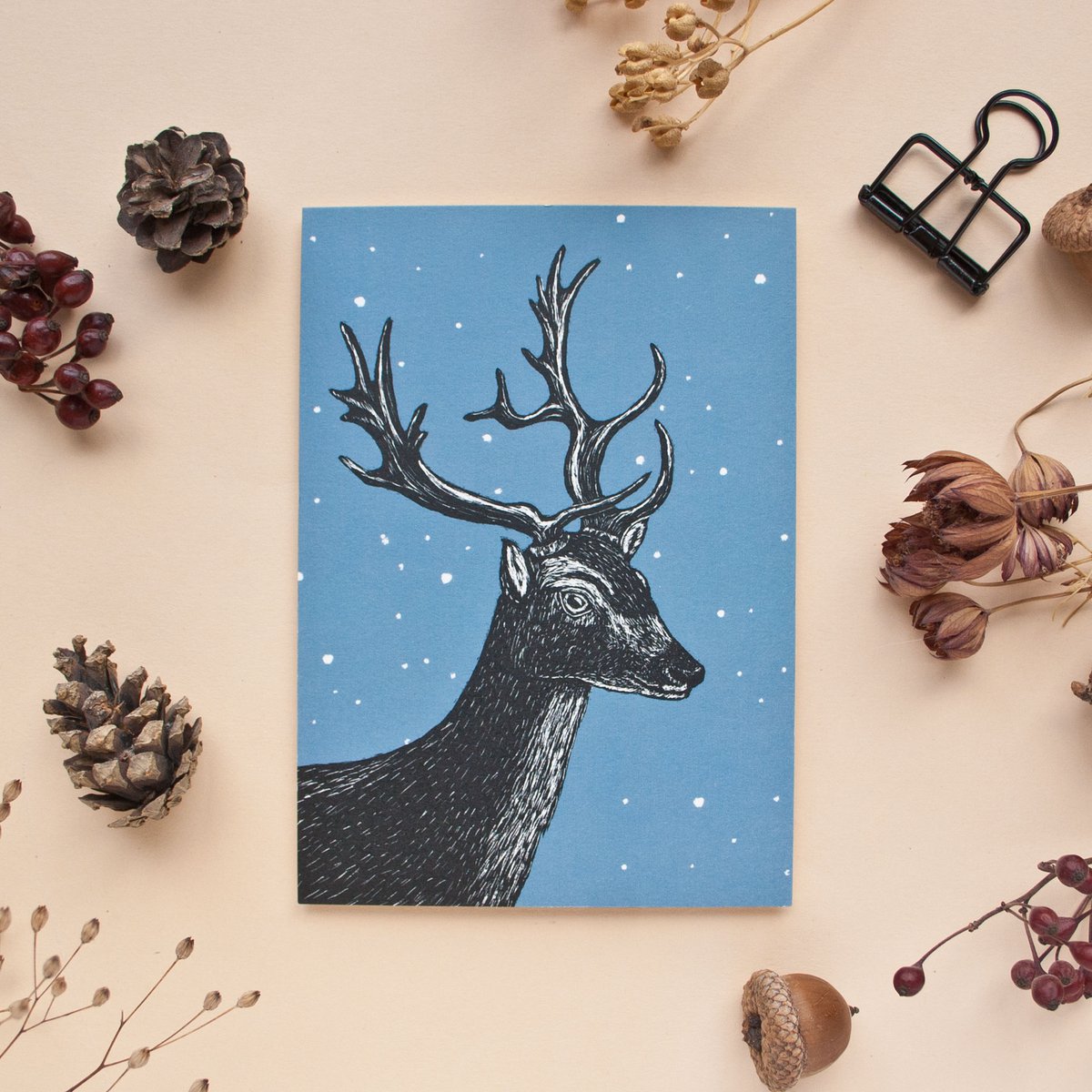 Christmas Card | fallow deer