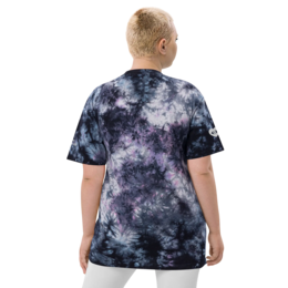 Camiseta oversize con estampado tie-dye
