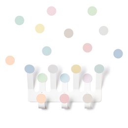 Dot coat rack colors pastel