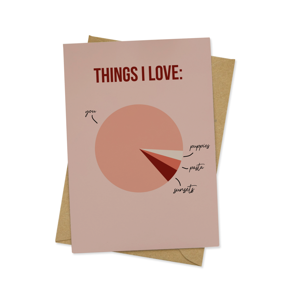 Things I Love - wenskaart