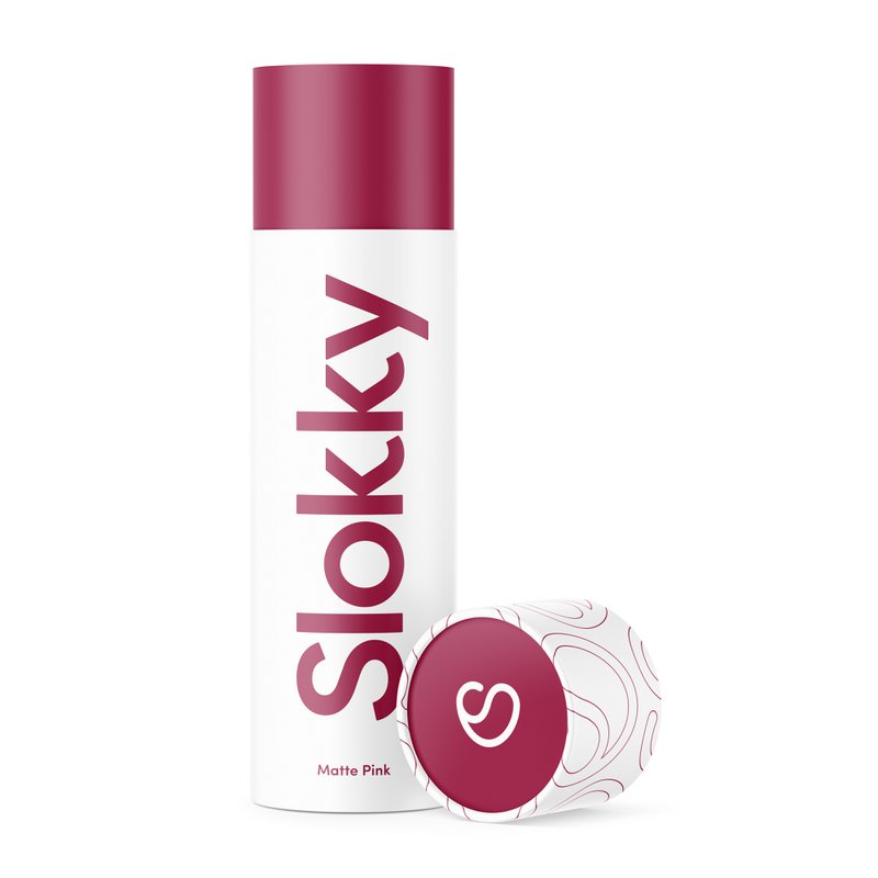 Slokky Matte Pink Bottle & Lid - 500ml