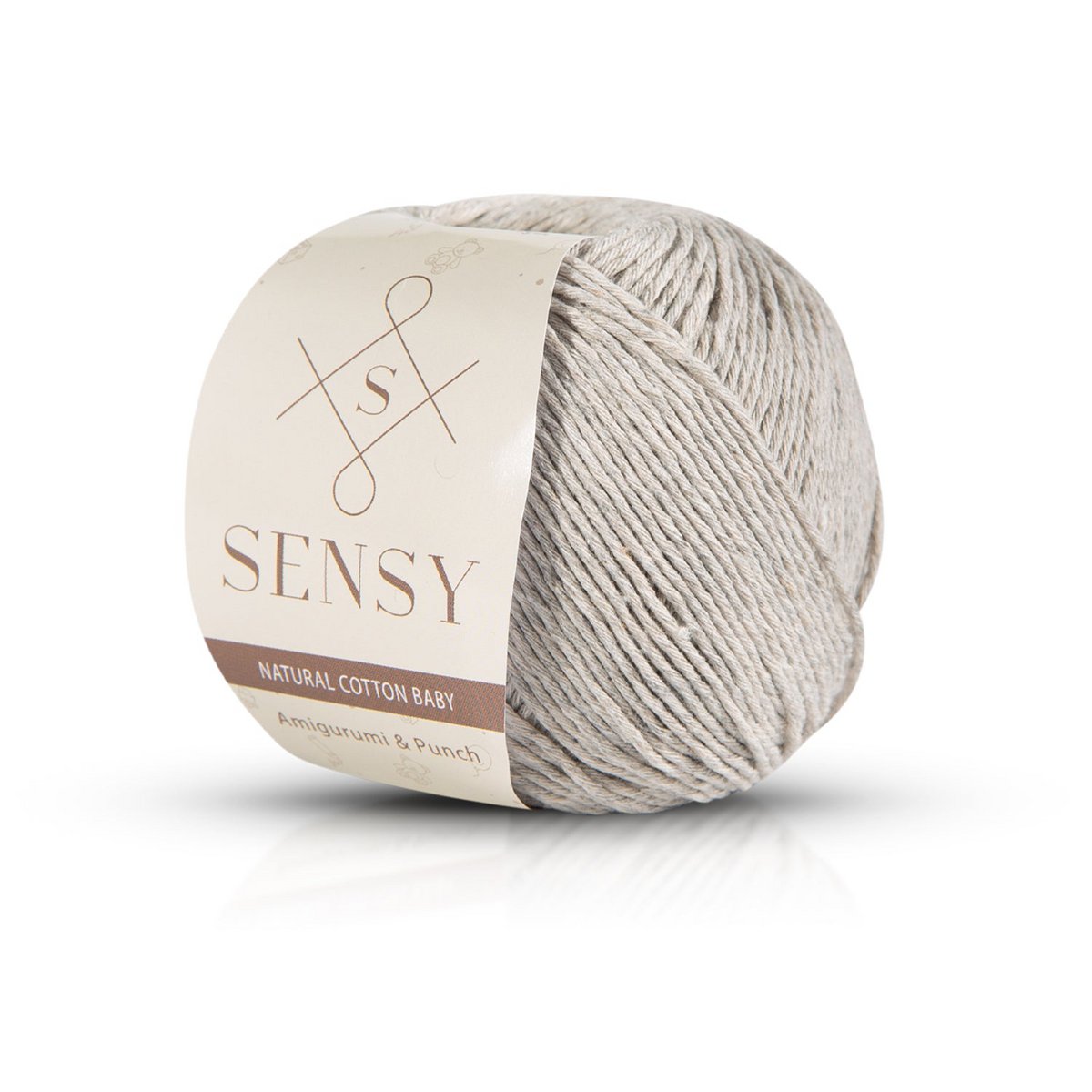 Sensy Premium Natural Baby Cotton 100% filato di cotone morbido per lavoro a maglia e uncinetto Amigurumi