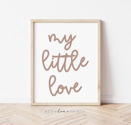 Mi pequeño cartel de amor, cartel de la habitación de los niños boho, impresión de la guardería boho, cartel de la guardería, cartel de la habitación de las niñas, impresión de la guardería de las niñas, cartel de los niños boho, guardería boho