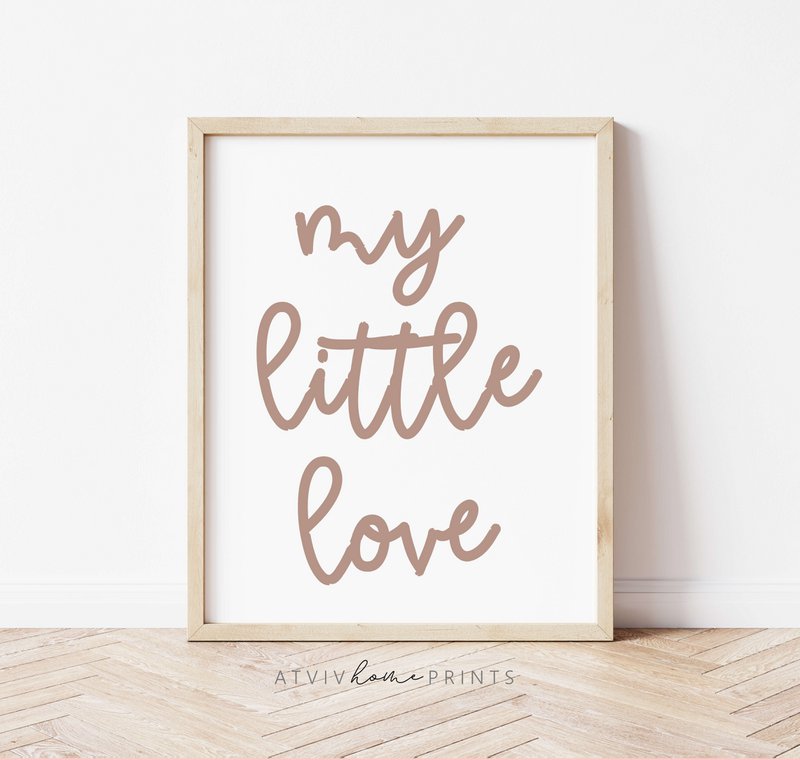 Mi pequeño cartel de amor, cartel de la habitación de los niños boho, impresión de la guardería boho, cartel de la guardería, cartel de la habitación de las niñas, impresión de la guardería de las niñas, cartel de los niños boho, guardería boho