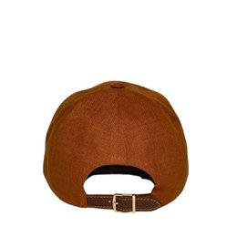 Tobacco Brown Linen Baseball Cap | Varm minimalistisk kasket | Premium følelse
