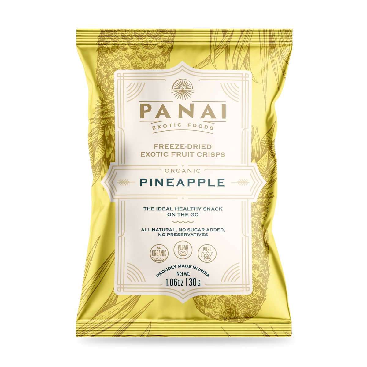 Panai Organic Freeze-dried Pineapple Crisps