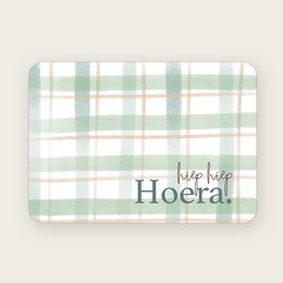 Postkarte (A6) Fenstermänner Hip Hurray