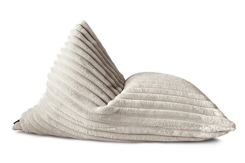 Poltrona MINI CHILLTOP, Pelliccia Esclusiva Bianco Sporco
