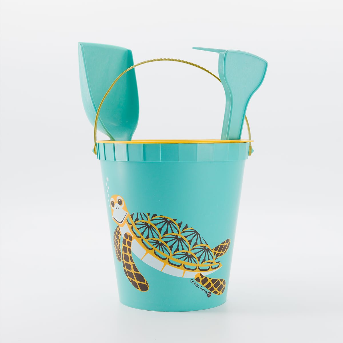 Seaweed-based beach toy, Bucket, Made in France - TURTLE