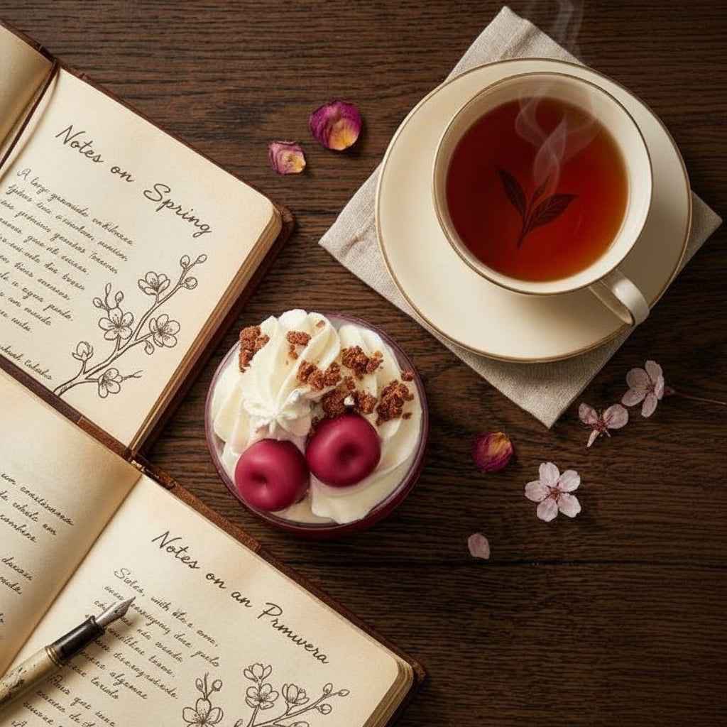 LAVURI Black Forest Cherry – Handmade Dessert Candle
