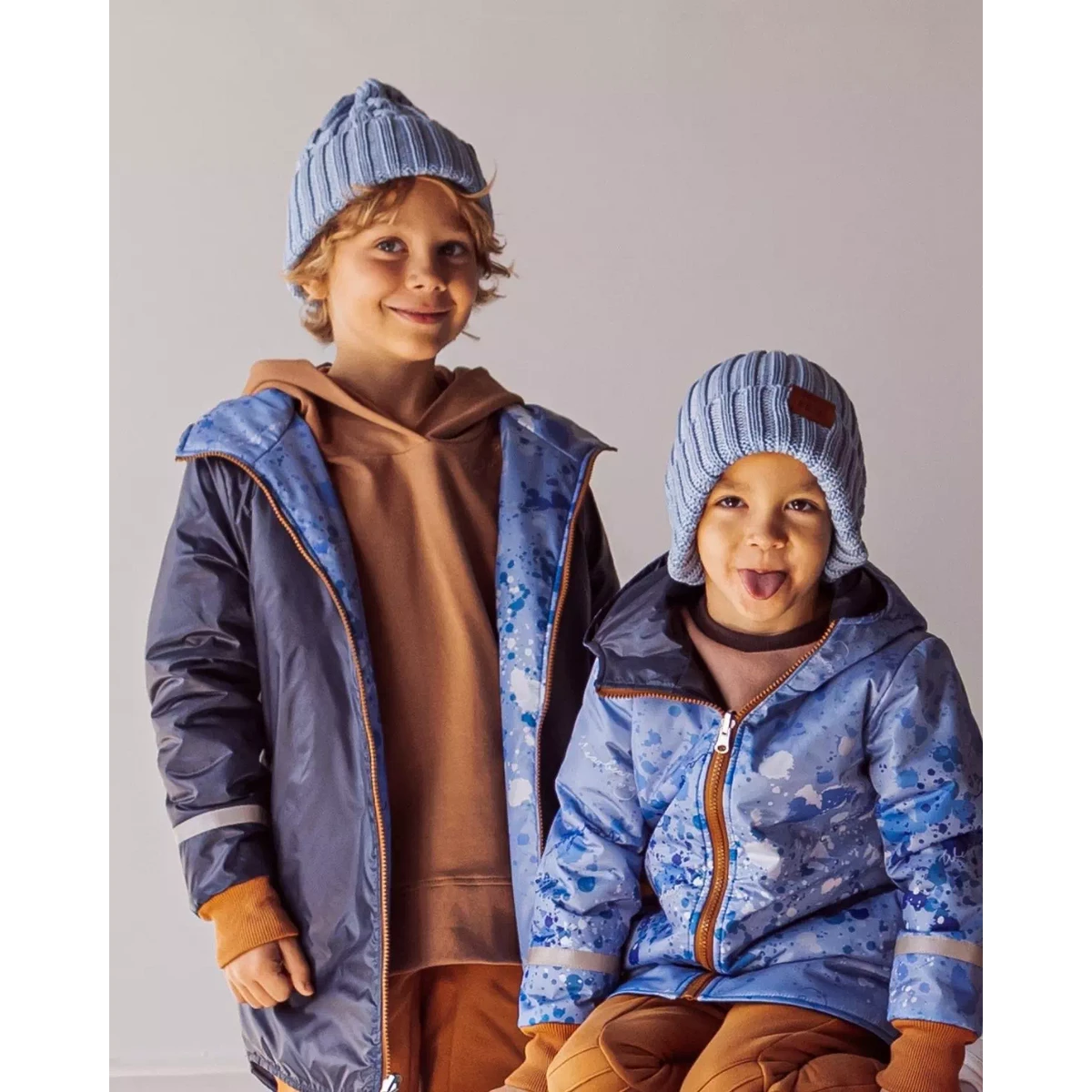 Merino Muts Ribgebreid Lichtblauw