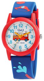 Q&Q children's watch "Fire department", band made of resin, 10 ATM