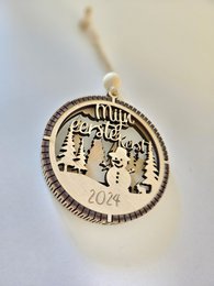Pendentif en bois mon premier Noël 2024