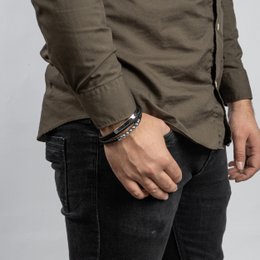 Bracciale in pelle "Perla"