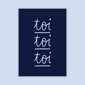 WENSKAART - Toi toi toi