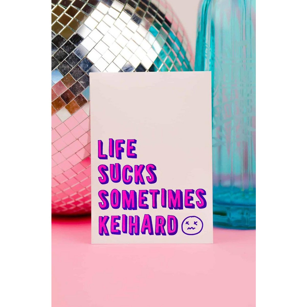 Riso print Life sucks sometimes keihard