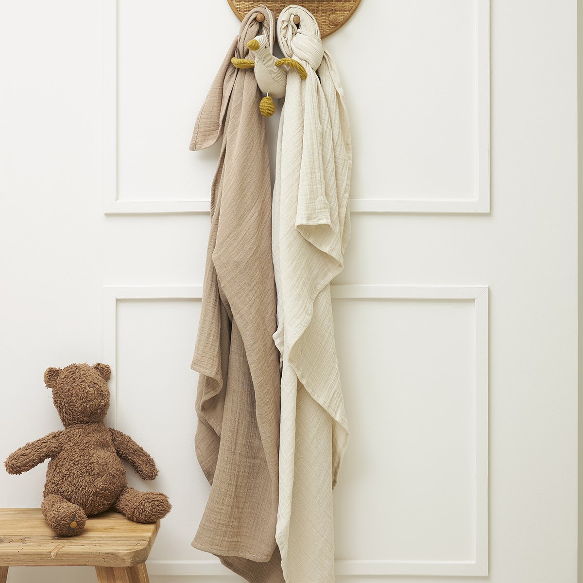 Hydrophilic cloths pre-washed Soft Sand/Taupe
